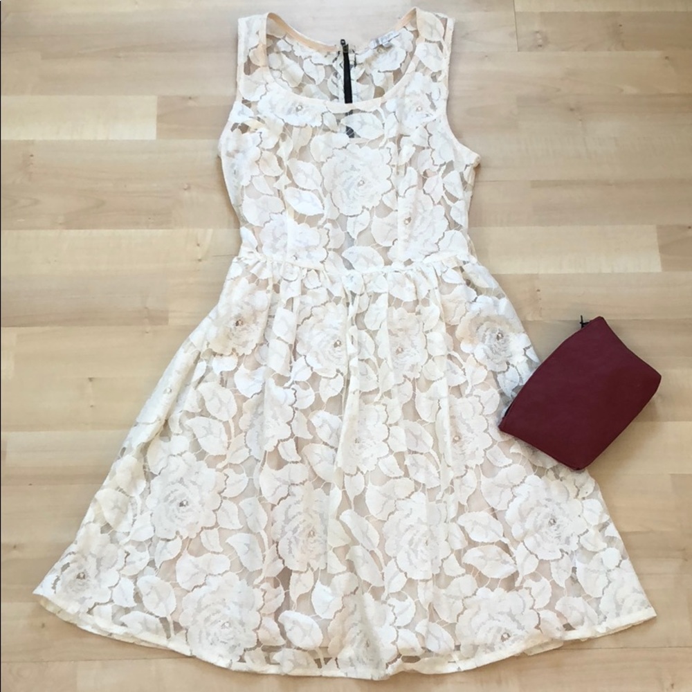 Lace tank top dress